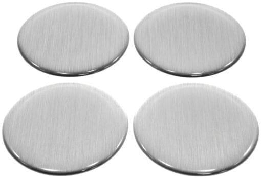 Aufkleber für Nabendeckel - Gebürstetes Aluminium