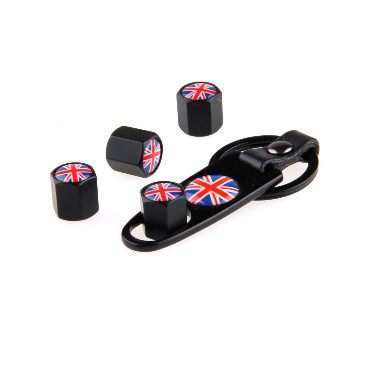 Ventilhattar flagga England 4st + Nyckelring