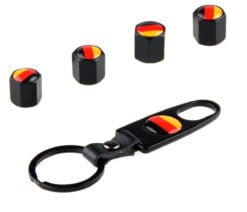 Ventilhattar flagga Tyskland 4st + Nyckelring